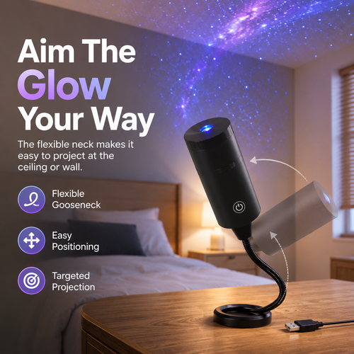 ✨ Plug-and-Play HD Star Projector